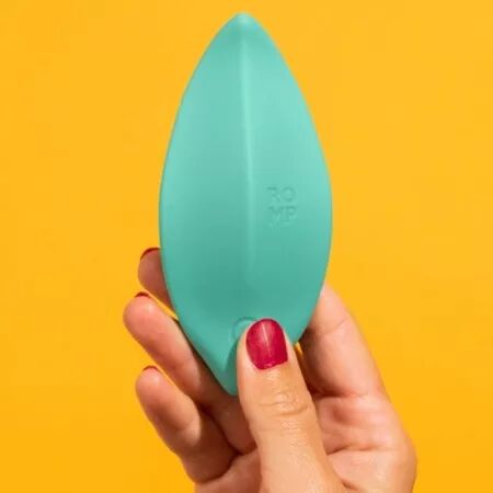 ROMP - WAVE VIBRATEUR STIMULATEUR CLITORIAL FORME ERGONOMIQUE VERT D'EAU