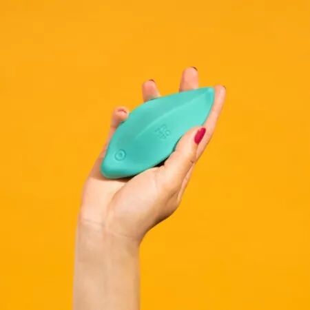 ROMP - WAVE VIBRATEUR STIMULATEUR CLITORIAL FORME ERGONOMIQUE VERT D'EAU