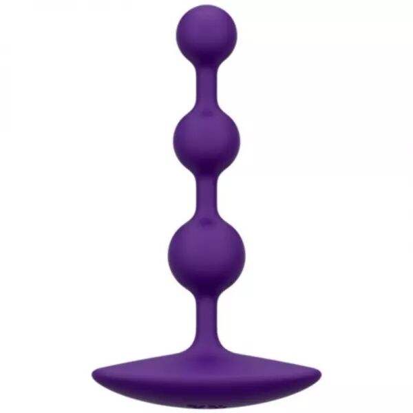ROMP - AMP PERLES ANALES EN SILICONE FLEXIBLE VIOLETTES 12,5 CM