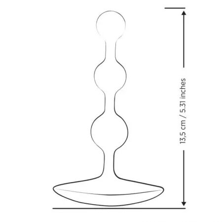ROMP - AMP PERLES ANALES EN SILICONE FLEXIBLE VIOLETTES 12,5 CM