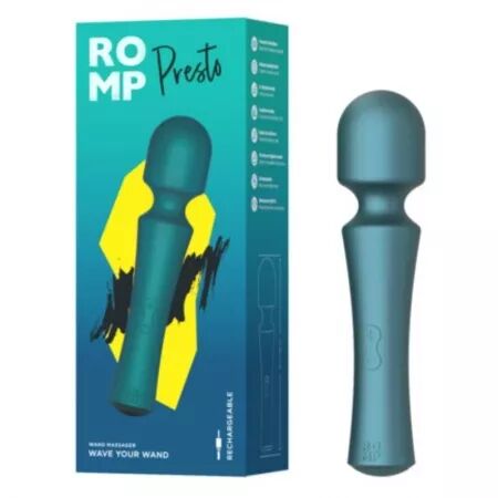 ROMP - PRESTO MINI VIBRATEUR &Agrave; T&Ecirc;TE FLEXIBLE VERTE