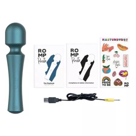 ROMP - PRESTO MINI VIBRATEUR &Agrave; T&Ecirc;TE FLEXIBLE VERTE