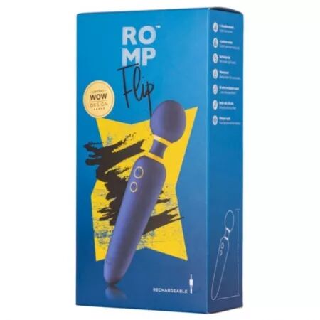 ROMP - FLIP BAGUETTE VIBRANTE SILENCIEUSE 10 MODES BLEUE