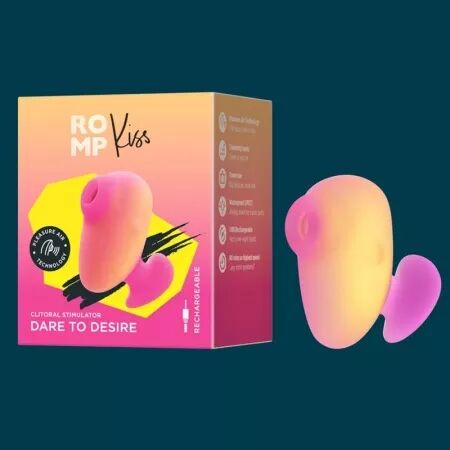 ROMP - KISS VIBRATEUR &Agrave; DOIGTS RECHARGEABLE &Agrave; SUCCION CLITORIALE