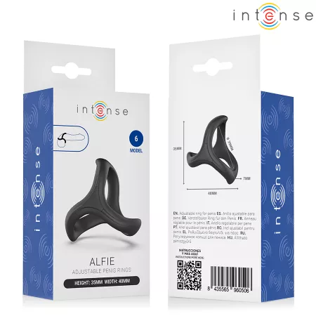 INTENSE - ALFIE ANNEAU P&Eacute;NIS TRIPLE R&Eacute;GLABLE MOD&Egrave;LE 6