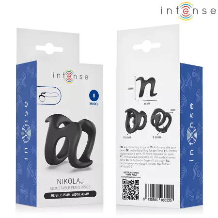 INTENSE - NIKOLAJ ANNEAU P&Eacute;NIS R&Eacute;GLABLE MOD&Egrave;LE 8