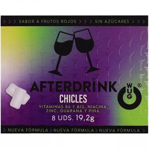 Chewing-gum WUG - Gueule de bois apr�s l'alcool 8 unit�s