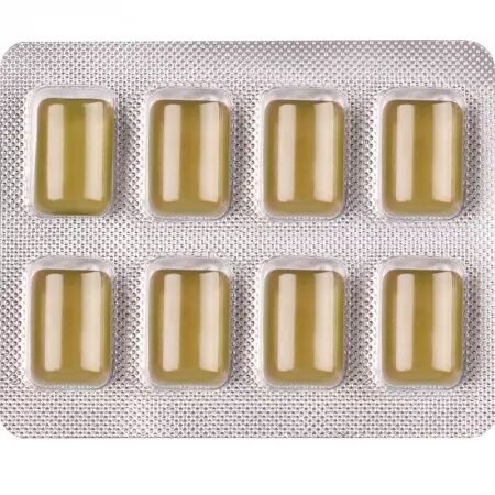 WUG DIET - Chewing-gum fonctionnel sans sucre &agrave; la menthe, plaquette thermoform&eacute;e de 8 pi&egrave;ces