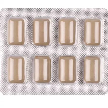 WUG OFF - Chewing-gum fonctionnel &agrave; la m&eacute;latonine et &agrave; la val&eacute;riane, saveur r&eacute;glisse, plaquette thermoform&eacute;e de 8 pi&egrave;ces