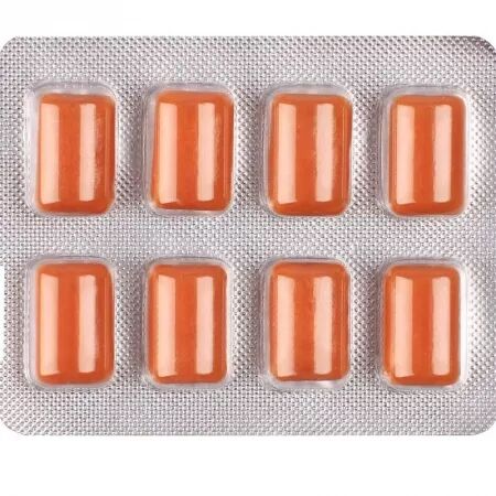 WUG SOLAR - Chewing-gum fonctionnel aux vitamines et au zinc, saveur fruits tropicaux, plaquette thermoform&eacute;e de 8 unit&eacute;s
