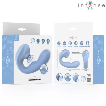 INTENSE - GINA STIMULATEUR CLITORIAL MULTIFONCTIONNEL BLEU
