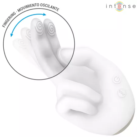 INTENSE - JIMMY STIMULATEUR MULTIFONCTION EN FORME DE MAIN AVEC VIBRATION ET CHALEUR