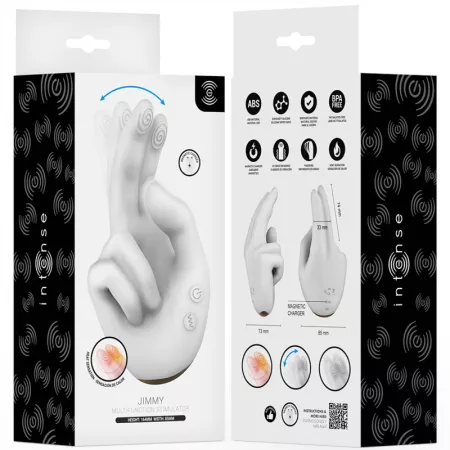 INTENSE - JIMMY STIMULATEUR MULTIFONCTION EN FORME DE MAIN AVEC VIBRATION ET CHALEUR