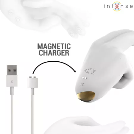 INTENSE - JIMMY STIMULATEUR MULTIFONCTION EN FORME DE MAIN AVEC VIBRATION ET CHALEUR