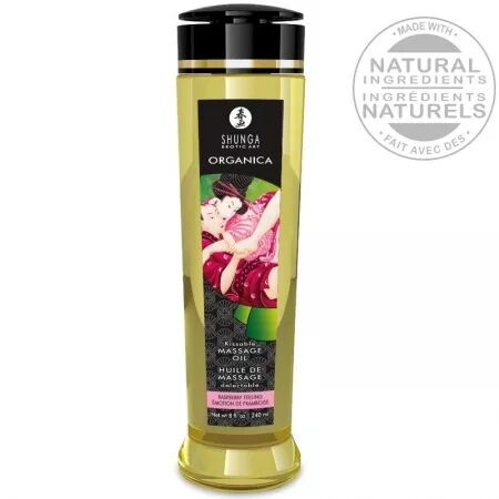 SHUNGA - HUILE DE MASSAGE BIO &Agrave; LA FRAMBOISE 240 ML