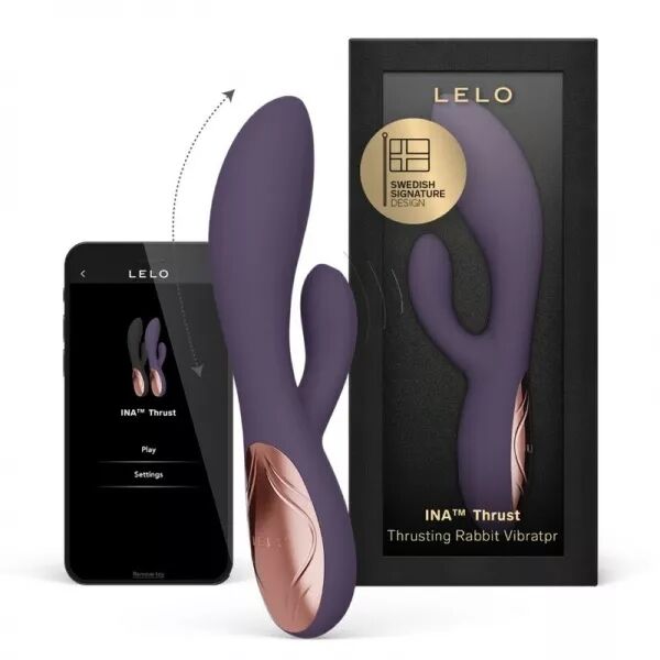 LELO - INA THRUST RABBIT VIBRATEUR � POUSS�E VIOLET
