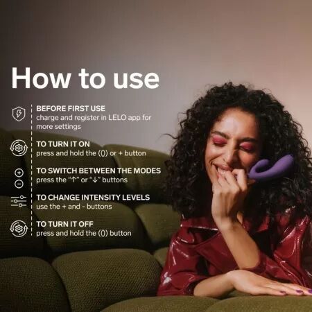 LELO - INA THRUST RABBIT VIBRATEUR &Agrave; POUSS&Eacute;E VIOLET
