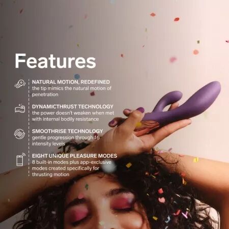 LELO - INA THRUST RABBIT VIBRATEUR &Agrave; POUSS&Eacute;E VIOLET
