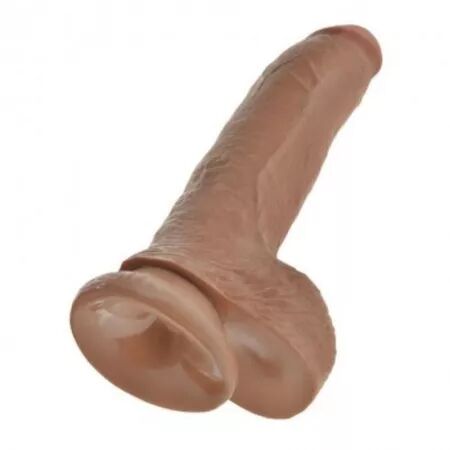 KING COCK - GODEMICHET R&Eacute;ALISTE AVEC TESTICULES 22,8 CM