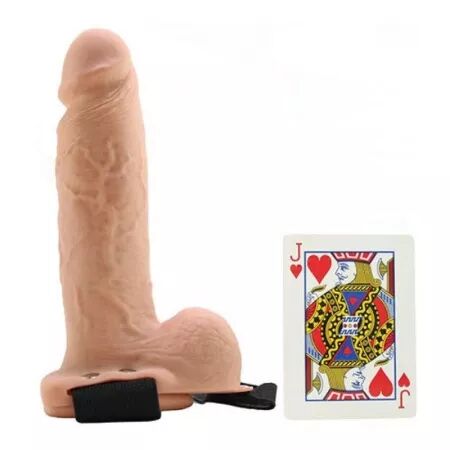 FETISH FANTASY SERIES - GODEMICHET VIBRANT Creux R&Eacute;ALISTE AVEC BOULES 17,8 CM