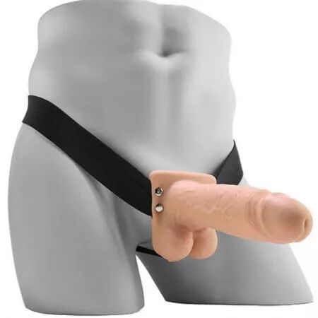 FETISH FANTASY SERIES - GODEMICHET VIBRANT Creux R&Eacute;ALISTE AVEC BOULES 17,8 CM