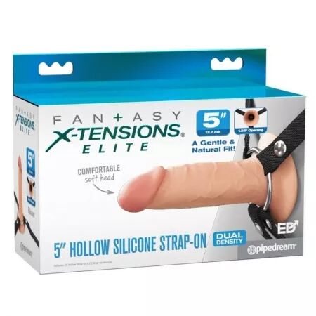 FANTASY X-TENSIONS - ELITE REALISTIC HOLLOW STRAP-ON 12,7 CM