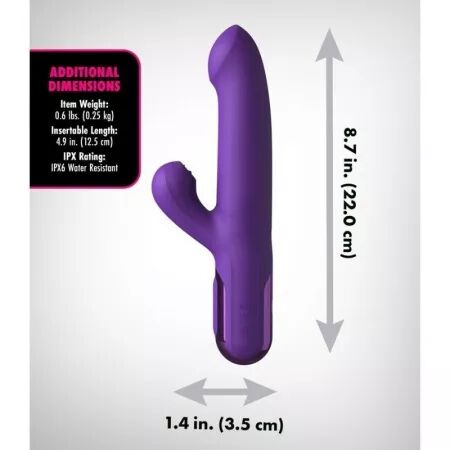 FANTASY FOR HER- VIBRATEUR SUPER SONIX THRUSTER LAPIN VIOLET