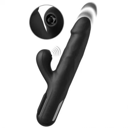 FETISH FANTASY SERIES - VIBRATEUR LAPIN EN SILICONE SONIX NOIR