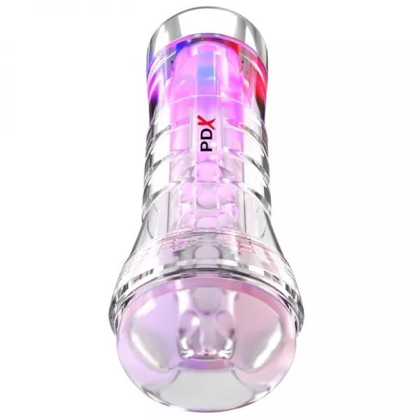 PDX ELITE - VIEWTUBE XXL LED TRANSPARENT STROKER 27,3 CM