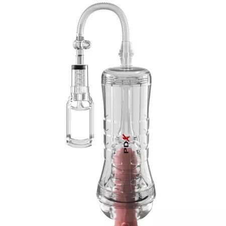 PDX ELITE - VIEWTUBE VAC XXL MANGE TRANSPARENTE AVEC POMPE D'ASPIRATION 27,3 CM