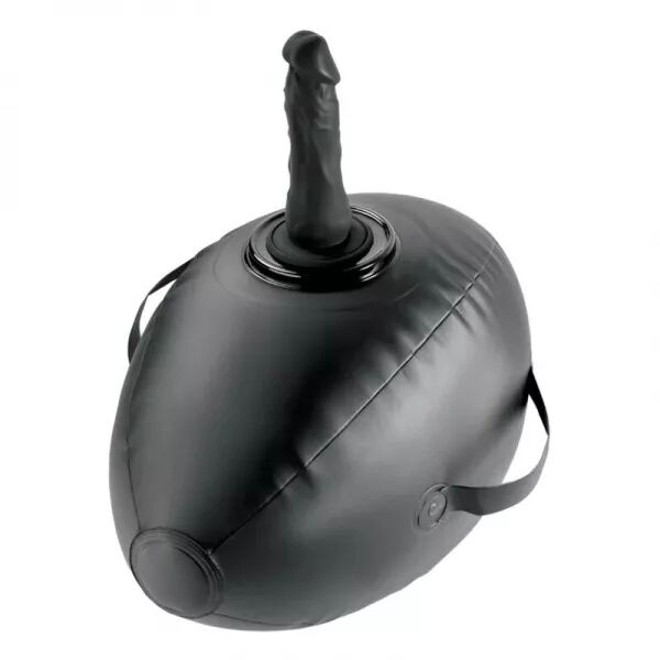FETISH FANTASY SERIES - BODY DOCK BOULE GONFLABLE AVEC GODEMICHET NOIR 41,9 CM