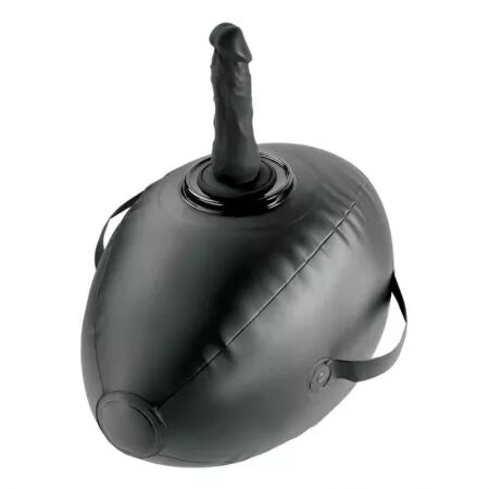 FETISH FANTASY SERIES - BODY DOCK BOULE GONFLABLE AVEC GODEMICHET NOIR 41,9 CM