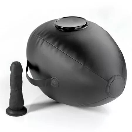 FETISH FANTASY SERIES - BODY DOCK BOULE GONFLABLE AVEC GODEMICHET NOIR 41,9 CM