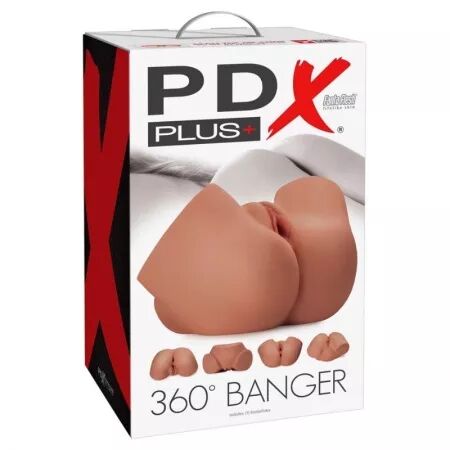 PDX PLUS - MASTURBATEUR R&Eacute;ALISTE &Agrave; 360&deg; POUR FESSES ET VAGIN