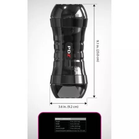 PDX EXTREME - WET PUSSIES SUPER FLIP-A-PUSSY OVER STROKER R&Eacute;VERSIBLE 21,6 CM