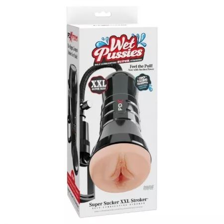 PDX EXTREME - WET PUSSIES SUPER SUCCEUR XXL L&Eacute;GER CARESSEUR VAGINAL AVEC SUCCION 27,3 CM