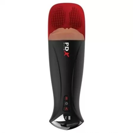 PDX ELITE - FAP-O-MATIC PRO XL, masturbateur vibrant automatique, marron, 34,9 cm