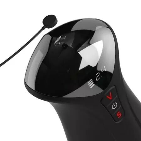 PDX ELITE - FAP-O-MATIC PRO XL, masturbateur vibrant automatique, marron, 34,9 cm