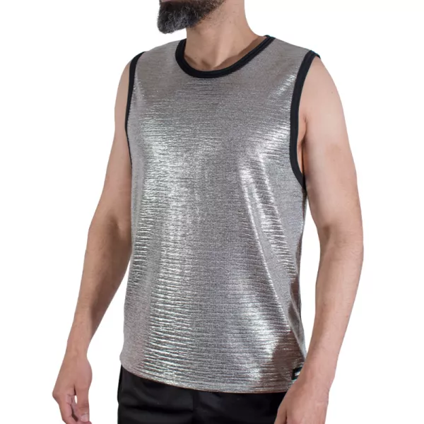 MACHO - T-SHIRT � PAILLETTES FINES L/XL