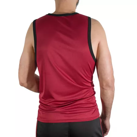 MACHO - CMV003 T-SHIRT DE GYM BORDEAUX, TAILLE S/M
