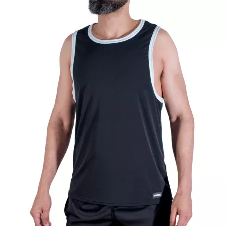 MACHO - CMV004 T-SHIRT DE SPORT NOIR TAILLE L/XL