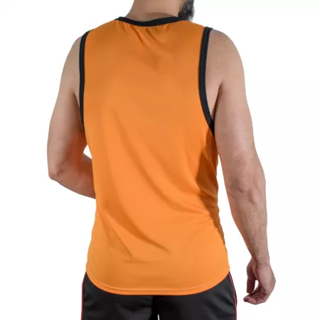 MACHO - CMV005 T-SHIRT DE SPORT ORANGE L/XL
