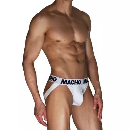 MACHO - MX29BL JOCK BLANC + BLANC XL