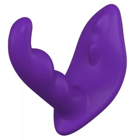 SHE.E.O - STIMULATEUR ANAL VIBRANT ROTATIF AVEC T&Eacute;L&Eacute;COMMANDE VIOLET