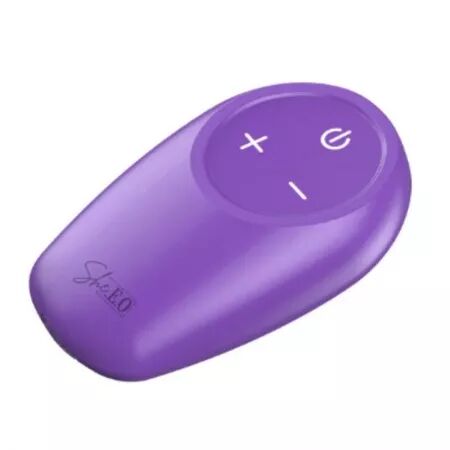 SHE.E.O - STIMULATEUR ANAL VIBRANT ROTATIF AVEC T&Eacute;L&Eacute;COMMANDE VIOLET