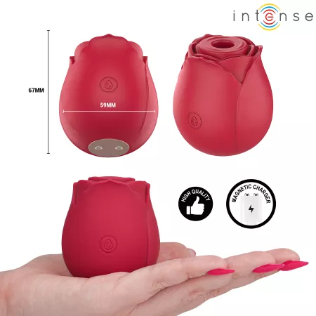 INTENSE - CAMELLIA SUCCION CLITORIALE ROSE PAR WAVES BORDEAUX