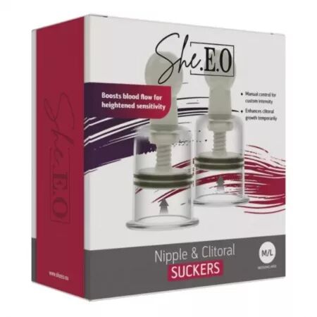 SHE.E.O - DISPOSITIFS DE SUCCION POUR MAMELONS ET CLITORIS M/L