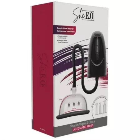 SHE.E.O - POMPE &Agrave; VIDE AUTOMATIQUE POUR VAGIN ET CLITORIS NOIR