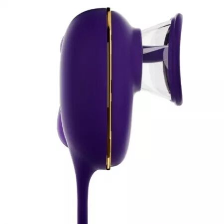 SHE.E.O - SUCCION CLITORIALE AVEC EFFET DE L&Eacute;CHAGE ET STIMULATEUR ANAL VIOLET