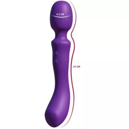 SHE.E.O - B&Acirc;TONNET DE MASSAGE VIBRANT &Agrave; DOUBLE EXTR&Eacute;MIT&Eacute; VIBRANT